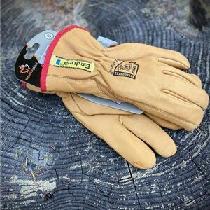 ENDURA 378GOBTKL WINTER GLOVES, small LEATHER, GOATSKIN, SAFETY CUFF
